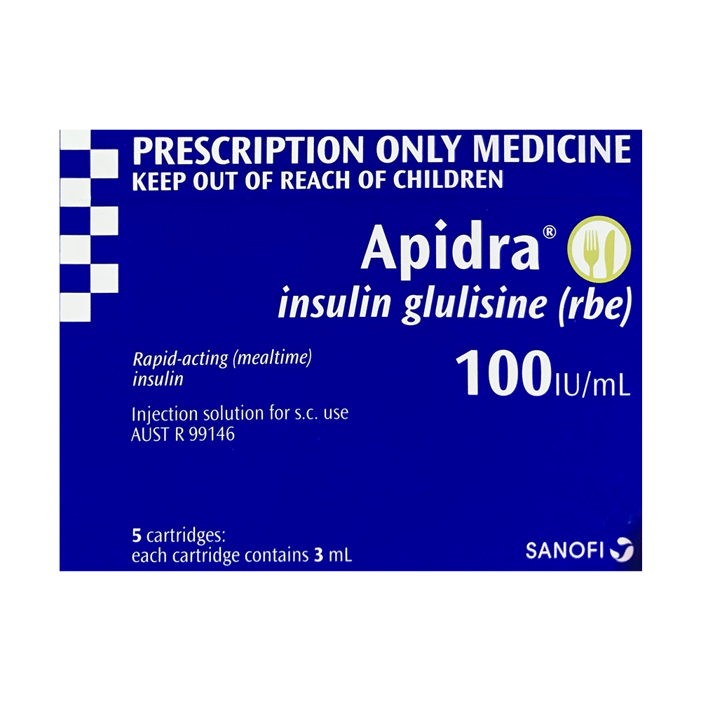 Apidra 100IU/ML Cartridges - Emergency Medicines