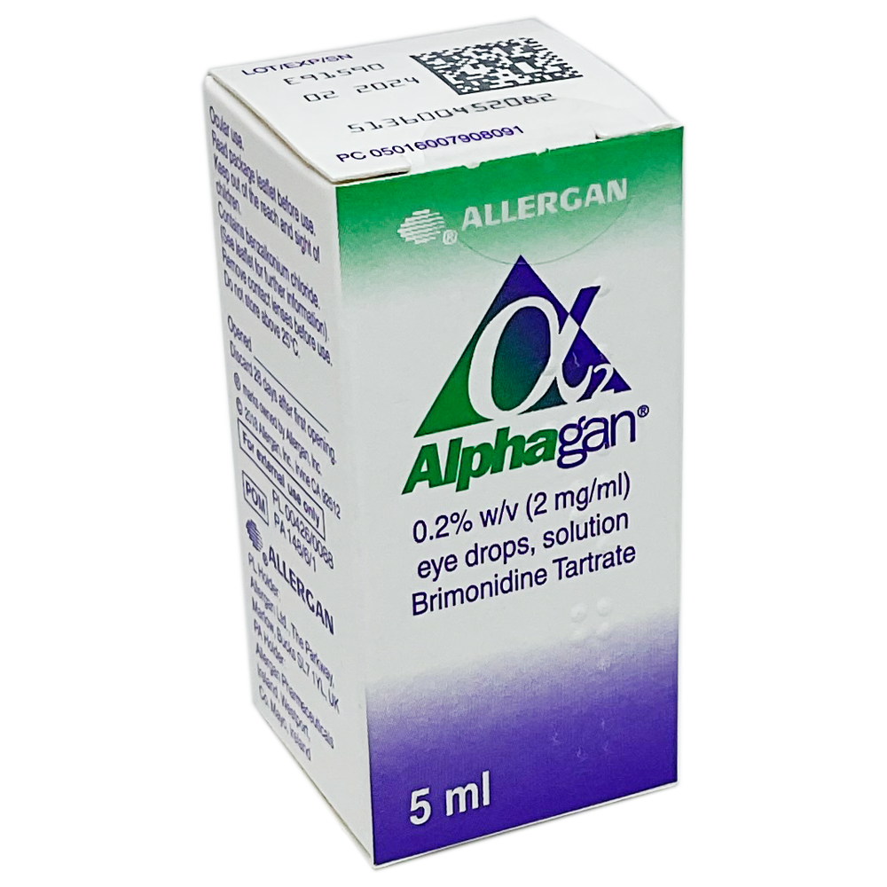 Alphagan 0.2% Eye Drops (Brimonidine) - Glaucoma