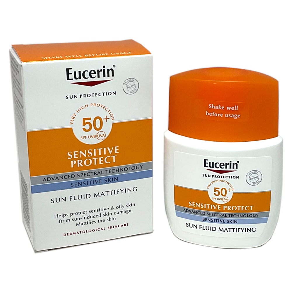 Eucerin Sensitive Protect Sun Fluid Mattifying SPF50+ 50ml - Travel