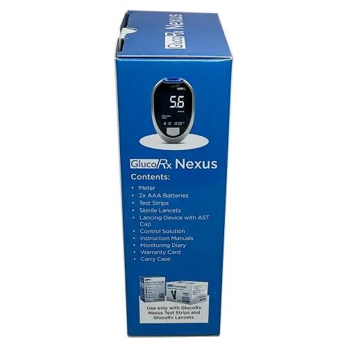 GlucoRx Nexus Blood Glucose Monitoring System - Diabetes Monitoring