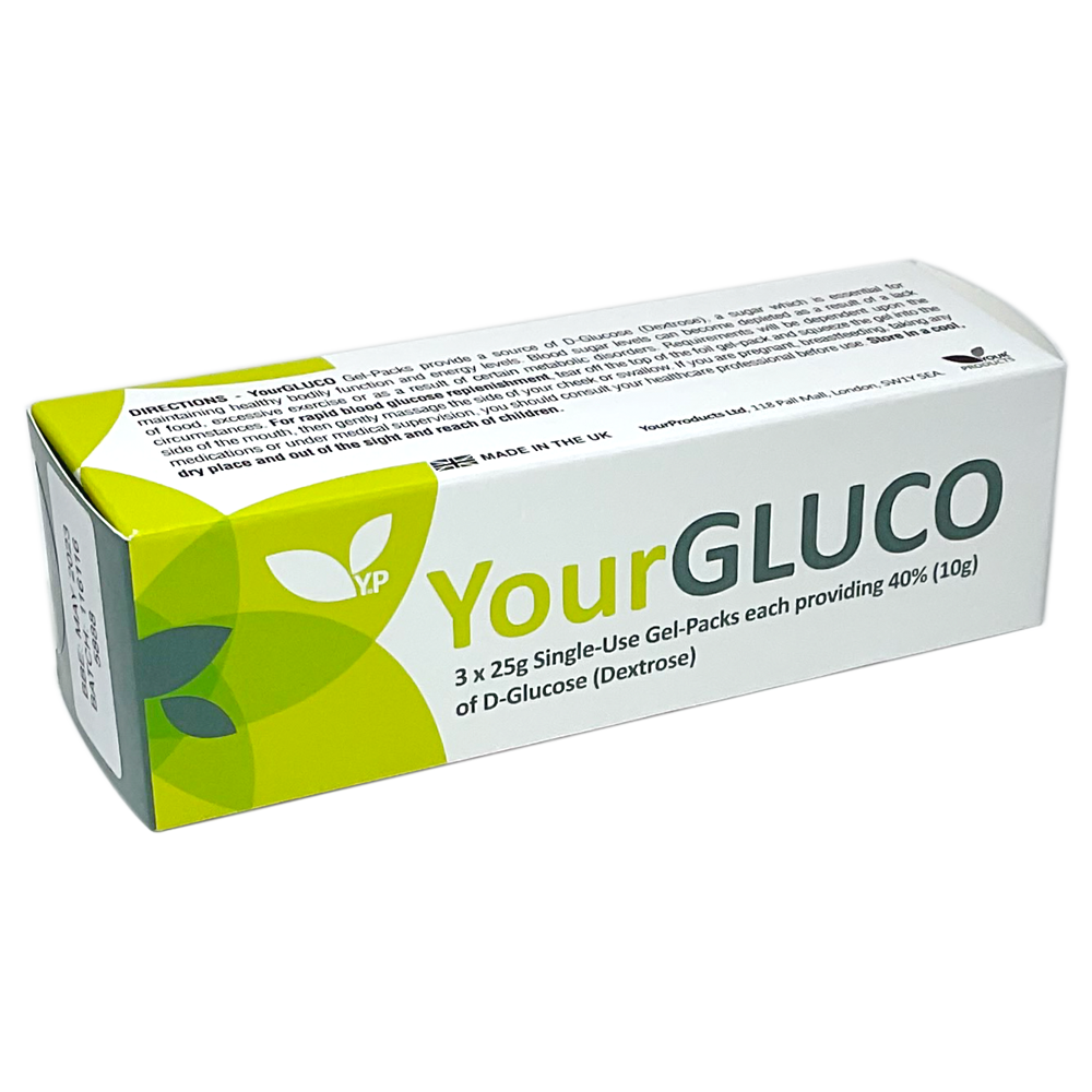YourGLUCO 3x 25g Oral Gel Sachets - Vitamins and Supplements
