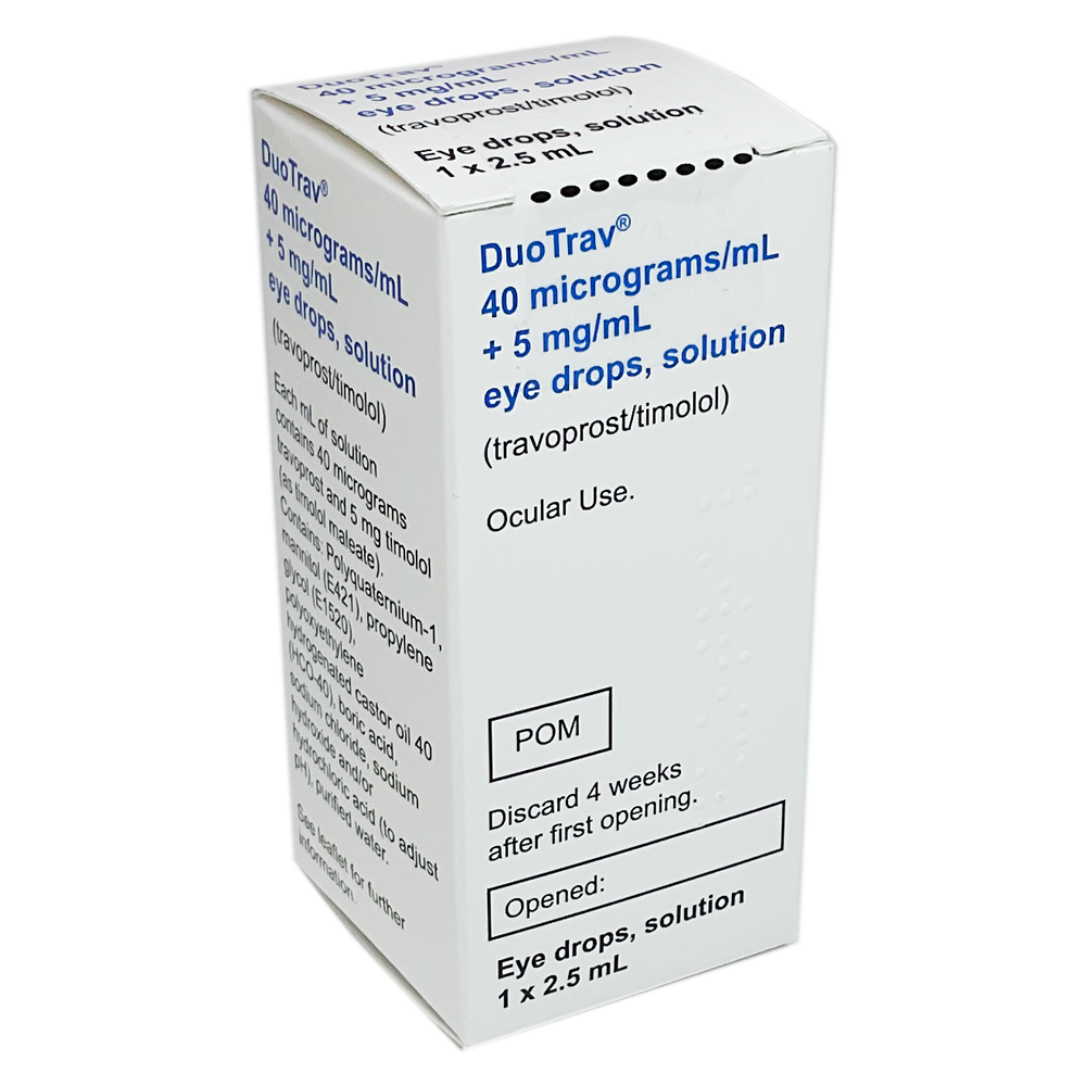 DuoTrav Eye Drops  (Travoprost/Timolol) - Emergency Medicines