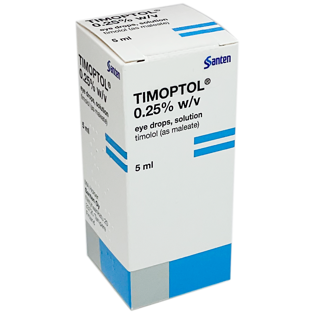 Timoptol 0.5% Eye Drops (Timolol) - Emergency Medicines