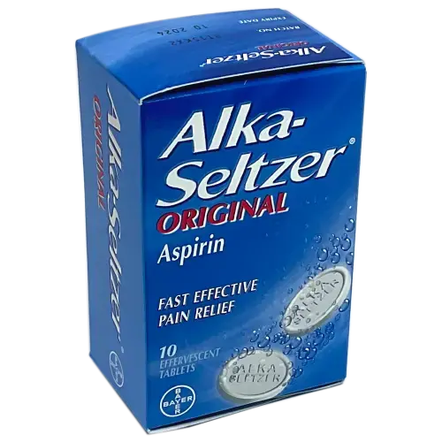 Alka-Seltzer Original Effervescent Tablets - 10 Tablets - Pain Relief