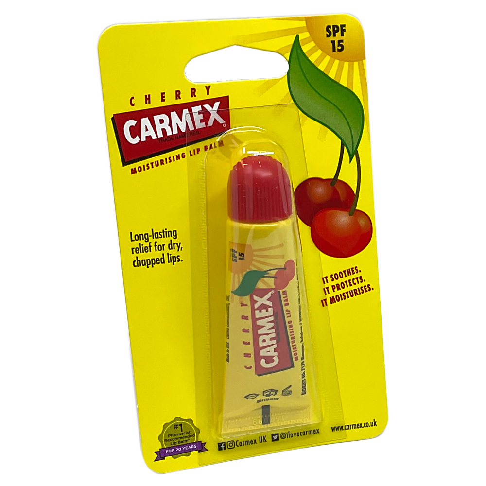 Carmex Cherry Lip Balm Tube - Oral Health