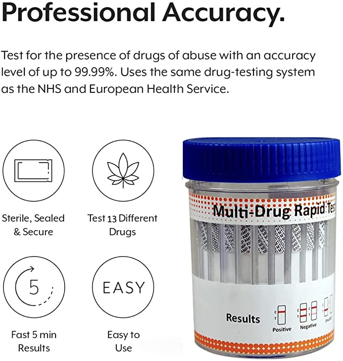 13 Panel Urine Drug Test Cup - Electrical Health and Diagnostic