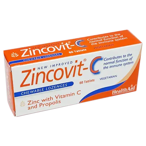 HealthAid Zincovit-C Tablets - 60 Tablets - Cold and Flu