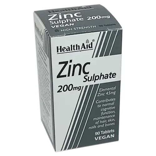 Healthaid Zinc Sulphate 200Mg Tablets - 90 Tablets