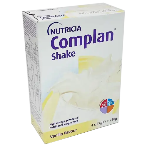 Nutricia Complan Shake Sachets x4 Vanilla - Vitamins and Supplements