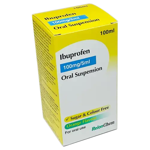 Ibuprofen 100mg/5ml Sugar & Colour Free 100ml - Cold and Flu