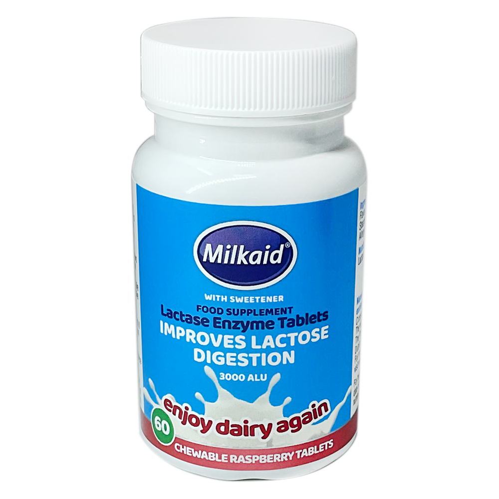 Milkaid Lactase Enzyme Tablets Pack of 60