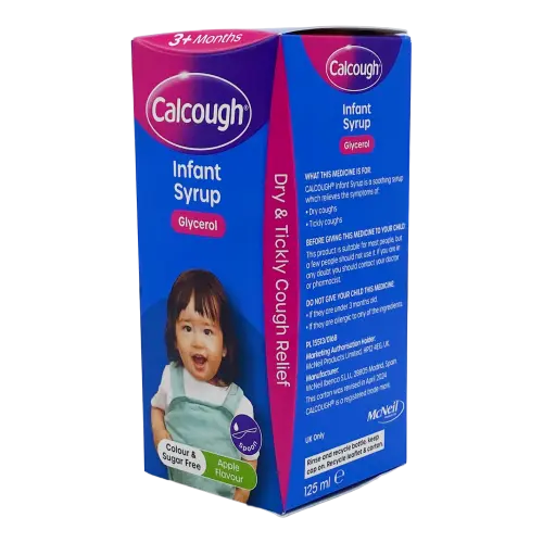 Calcough Infant Syrup Apple Flavour 125Ml