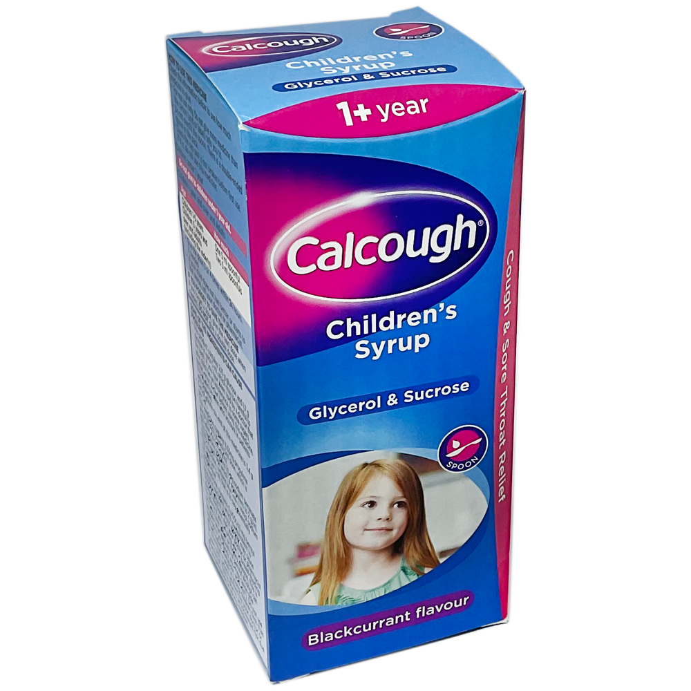Calcough Children's Syrup Blackcurrant Flavour 125ml - Cold and Flu