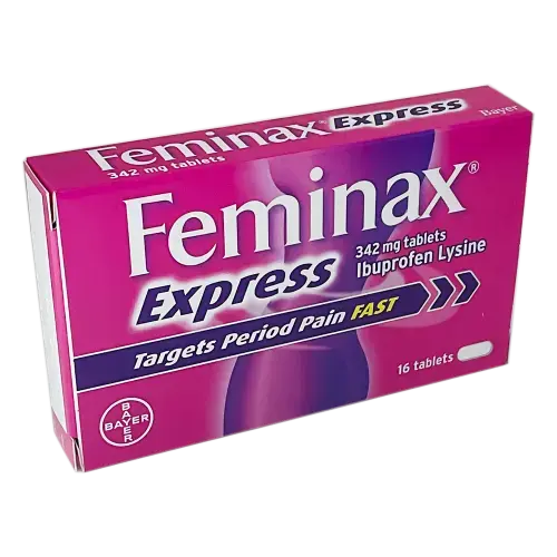 Feminax Express 342mg x16 Tablets - Pain Relief