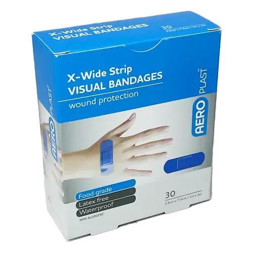 AeroPlast Premium Visual Plaster 2.5cmX7.5cm - First Aid