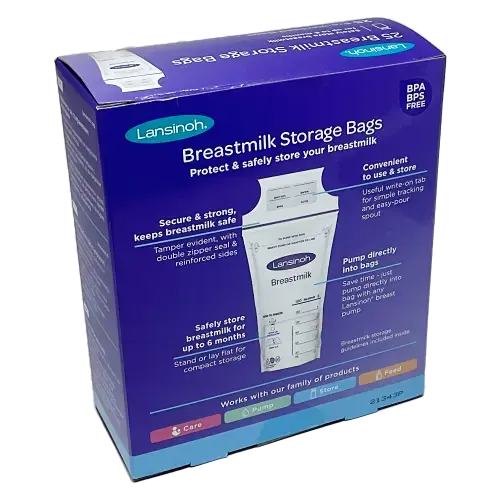 Lansinoh 25 Breastmilk Storage Bags - Baby and Toddler