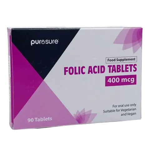 Folic Acid 400mcg  x90 Tablets - Vitamins and Supplements