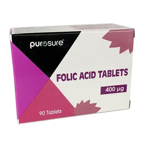 Folic Acid 0.4mg x90 Tablets - Vitamins and Supplements