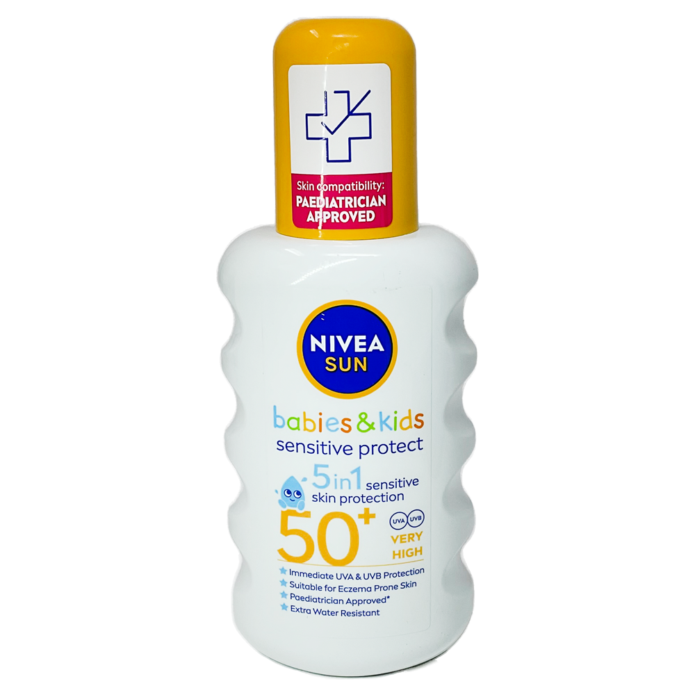 Nivea Sun Babies & Kids Sensitive Protect Spray SPF50+ 200ml - Baby and Toddler