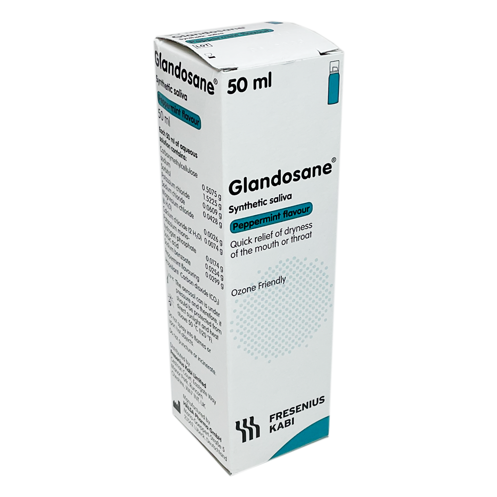 Glandosane Synthetic Saliva Peppermint 50ml - Oral Health