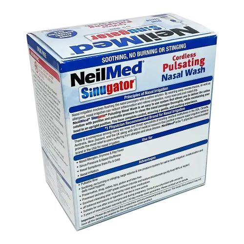 NeilMed Sinugator Cordless Pulsating Nasal Wash - Electrical Health and Diagnostic