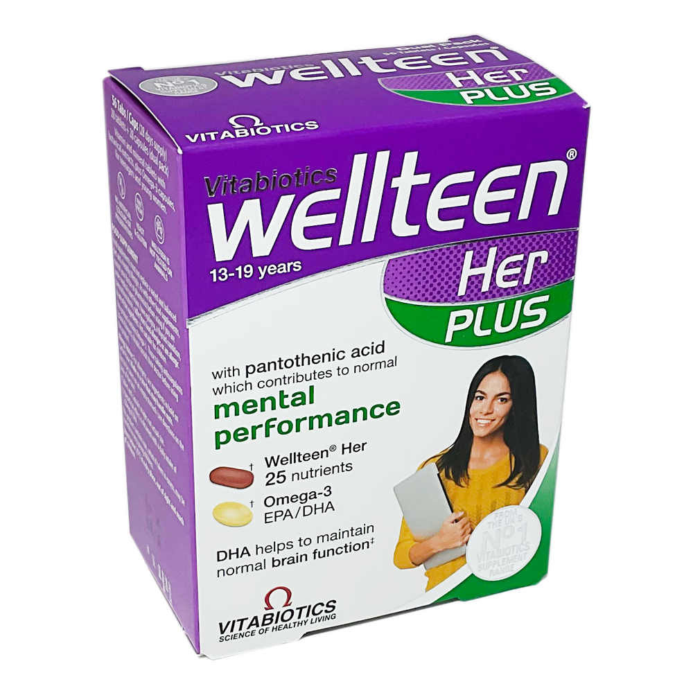 Wellteen Her Plus (Vitabiotics)- 56 Tablets - Vitamins and Supplements