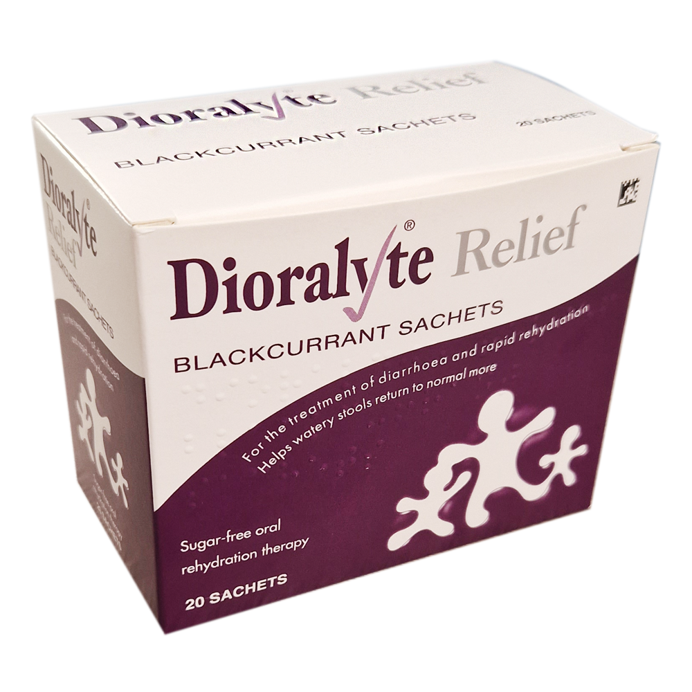 Dioralyte Relief Blackcurrant Sachets - 20 Sachets - Diarrhoea