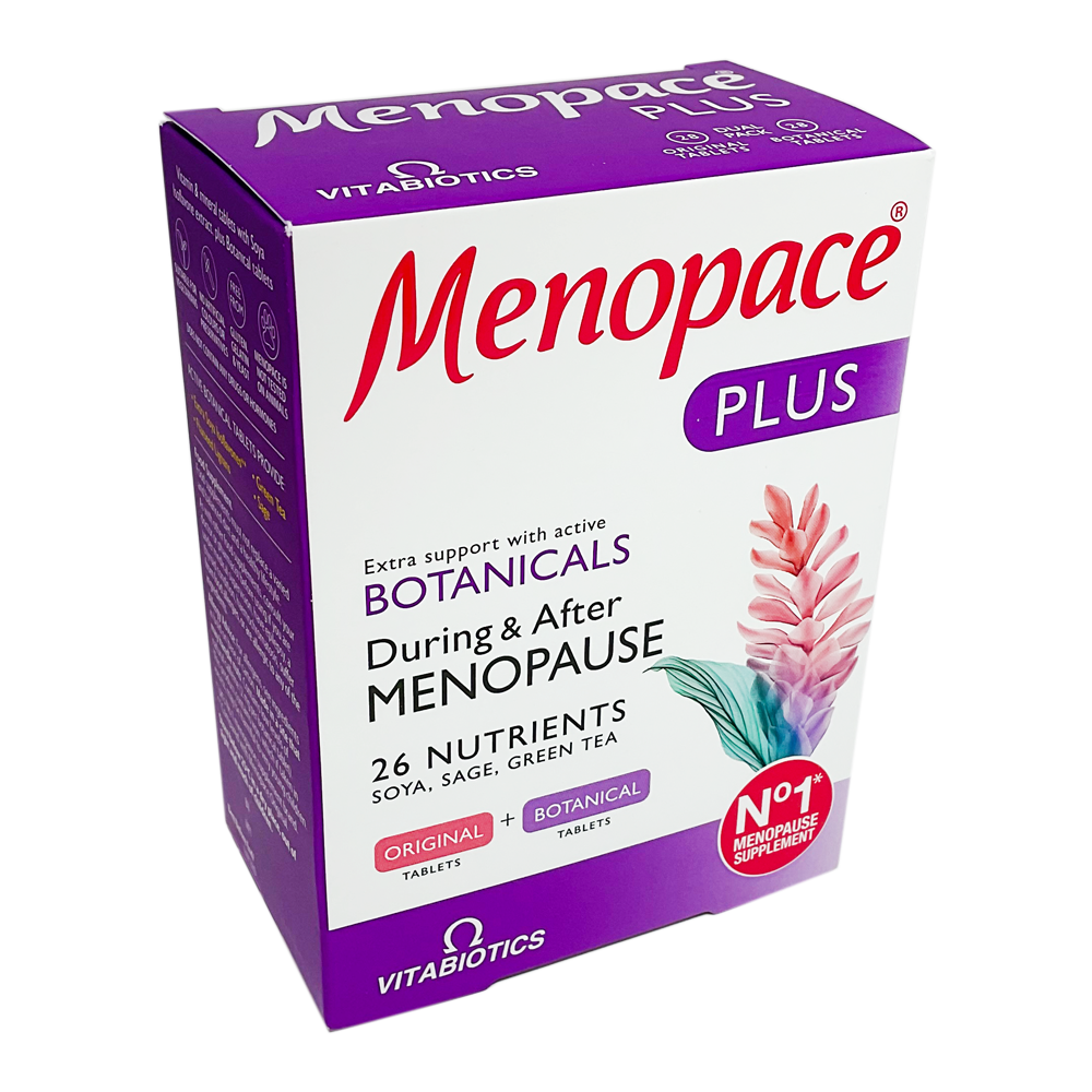 Menopace Plus Botanicals Tablets (Vitabiotics) - 56 Tablets - Vitamins and Supplements