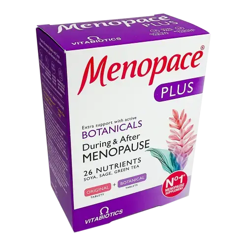 Menopace Plus Botanicals Tablets (Vitabiotics) - 56 Tablets - Vitamins and Supplements