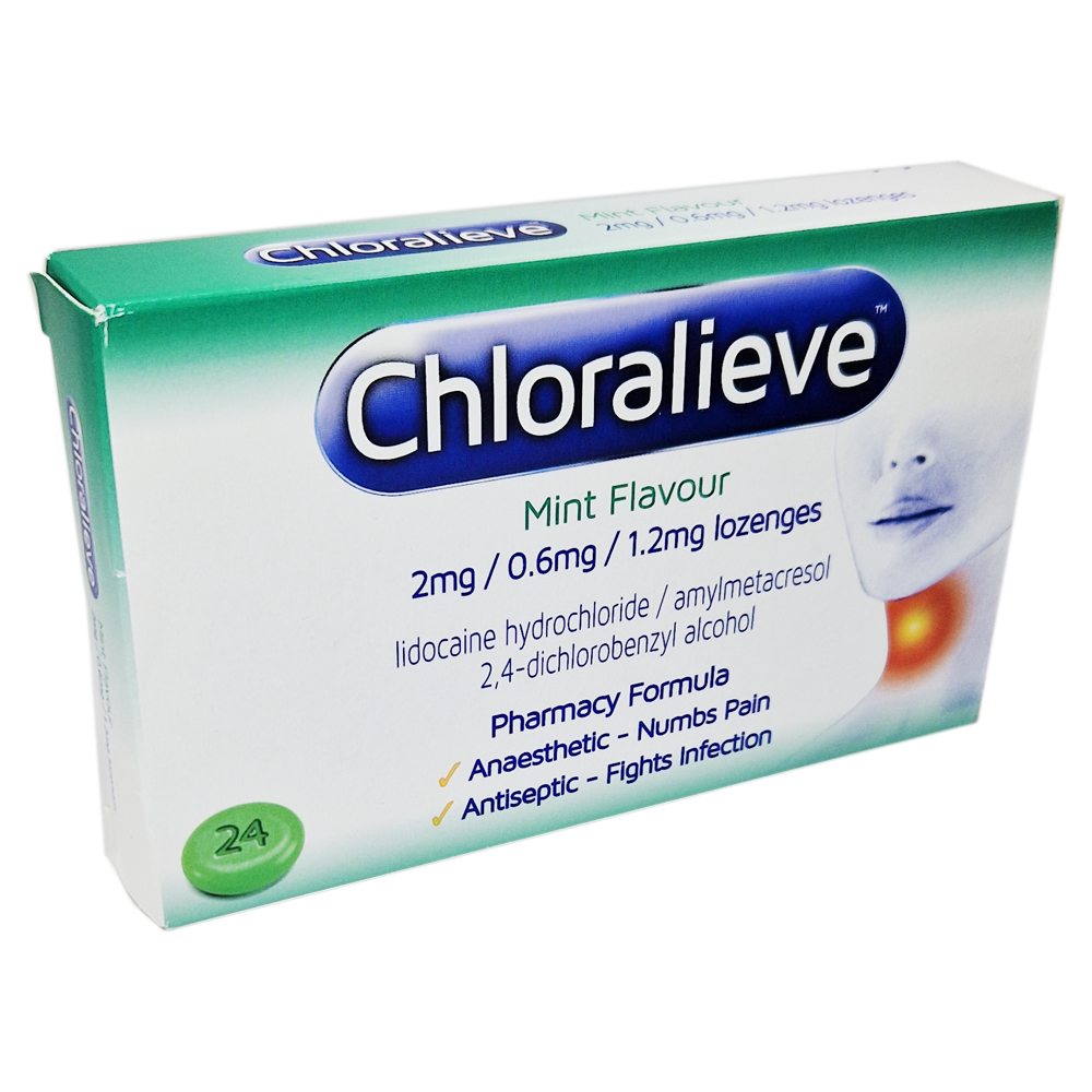 Chloralieve Mint Lozenges - 24 Lozenges - Cold and Flu