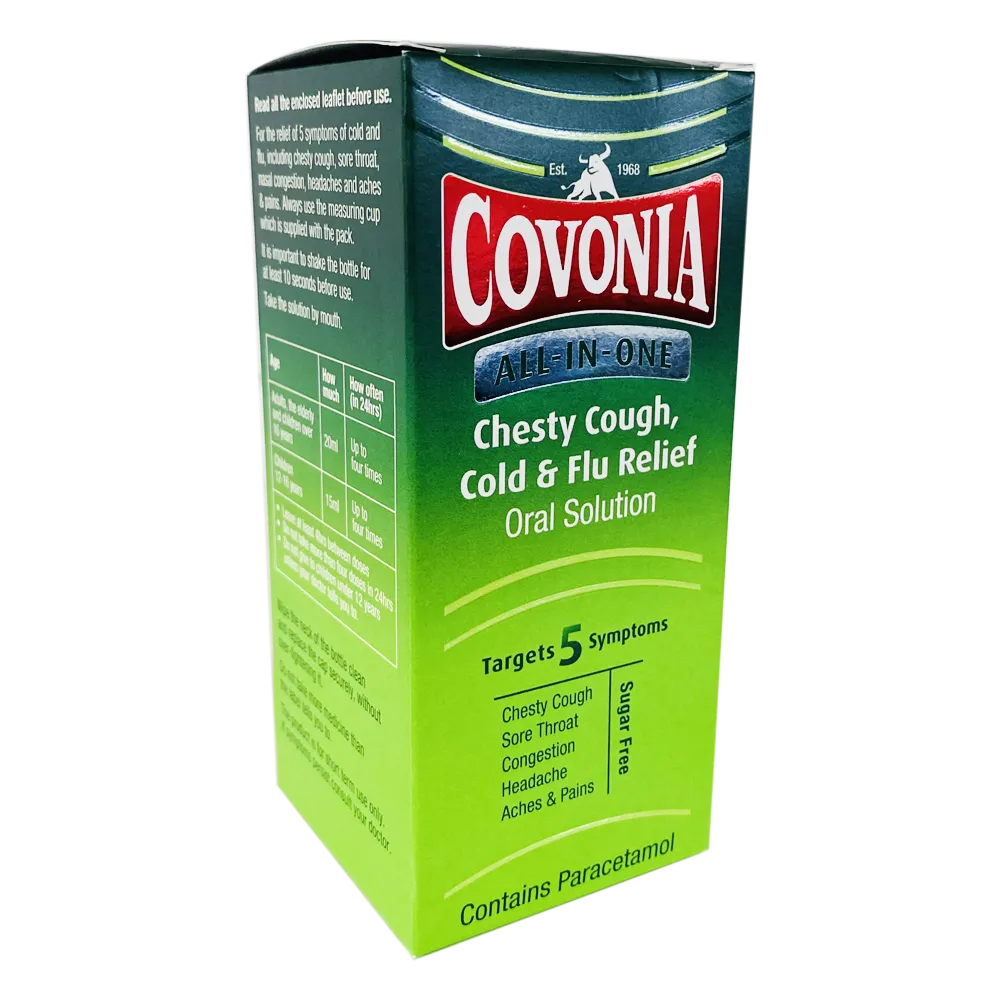 Covonia Chesty Cough, Cold & Flu Relief 160ml