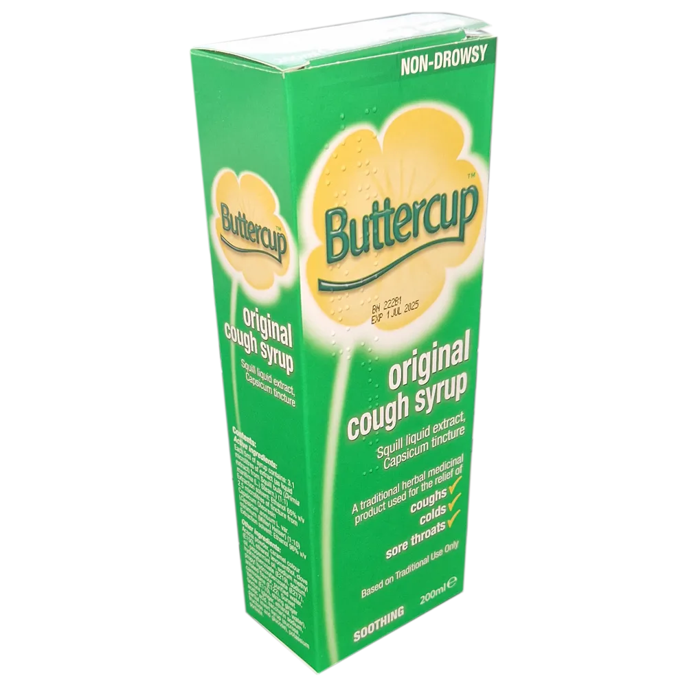 Buttercup Original Cough Syrup 200ml - Cold and Flu