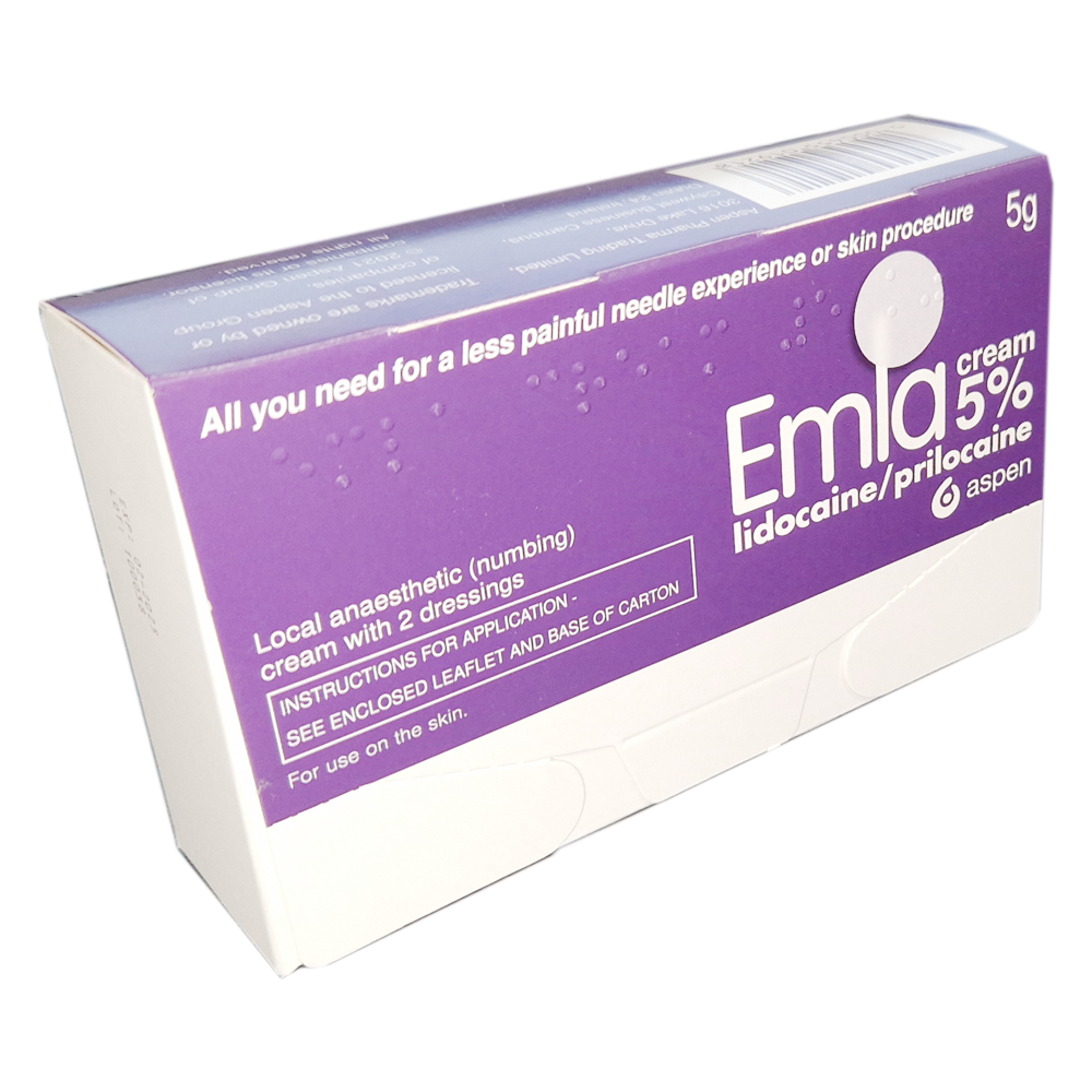 Emla Cream 5g with 2 Dressings - First Aid