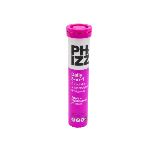 Phizz Apple & Blackcurrant Tube x20 Effervescent Tablets - Travel