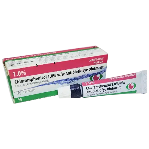 Chloramphenicol 1% w/w Infected Eye Ointment - Eye Care
