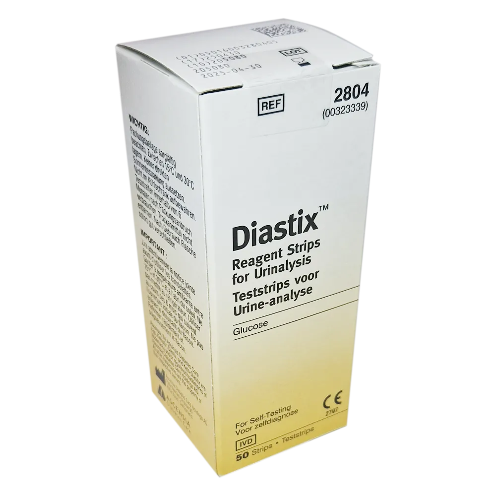 Diastix Reagent Strips for Urinalysis x50 - Electrical Health and Diagnostic
