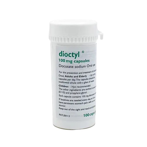 Dioctyl 100mg Capsules - Constipation