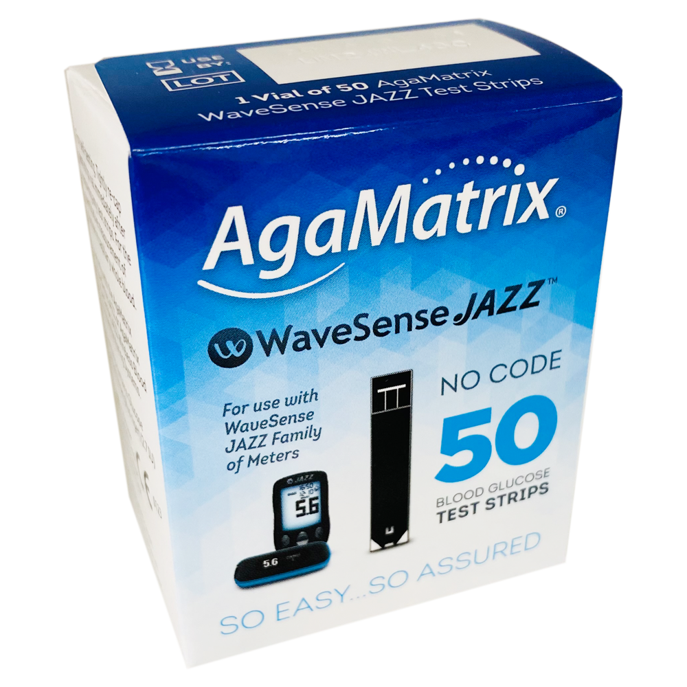 AgaMatrix WaveSense JAZZ x50 Test Strips - Electrical Health and Diagnostic