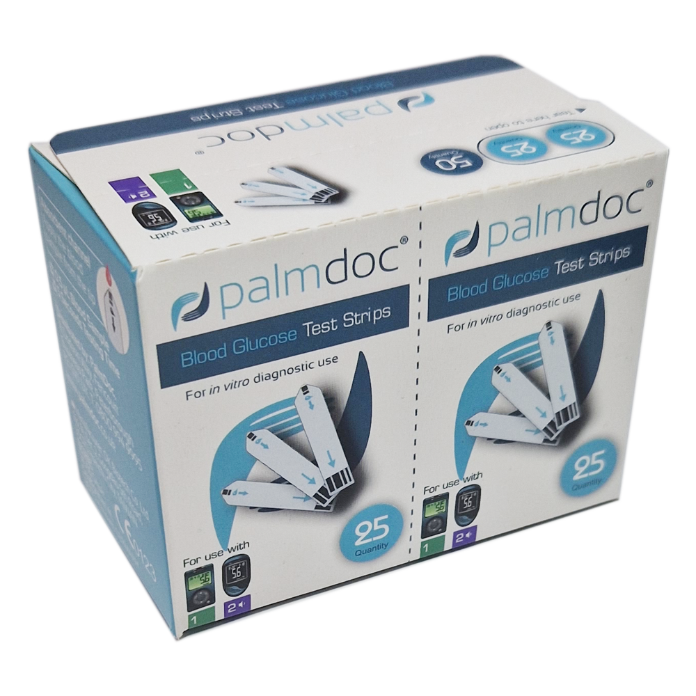 Palmdoc Blood Glucose Test Strips x50 - Electrical Health and Diagnostic