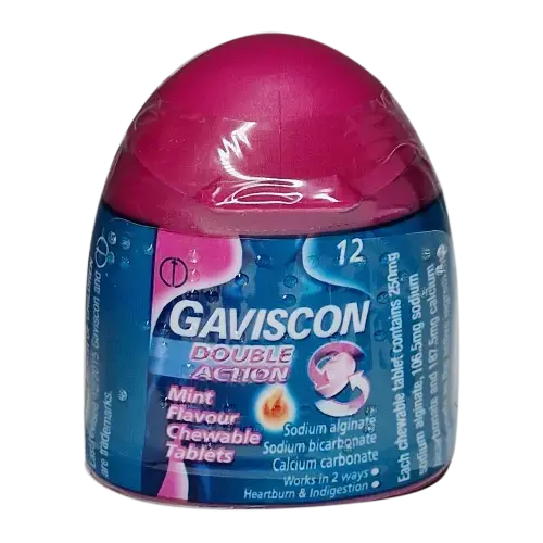 Gaviscon Double Action Tablets Handy Pack - 12 tablets - Indigestion