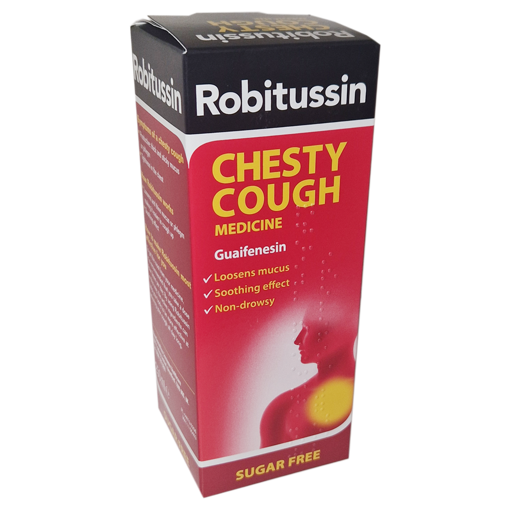 Robitussin Chesty Cough Syrup 250ml - Cold and Flu