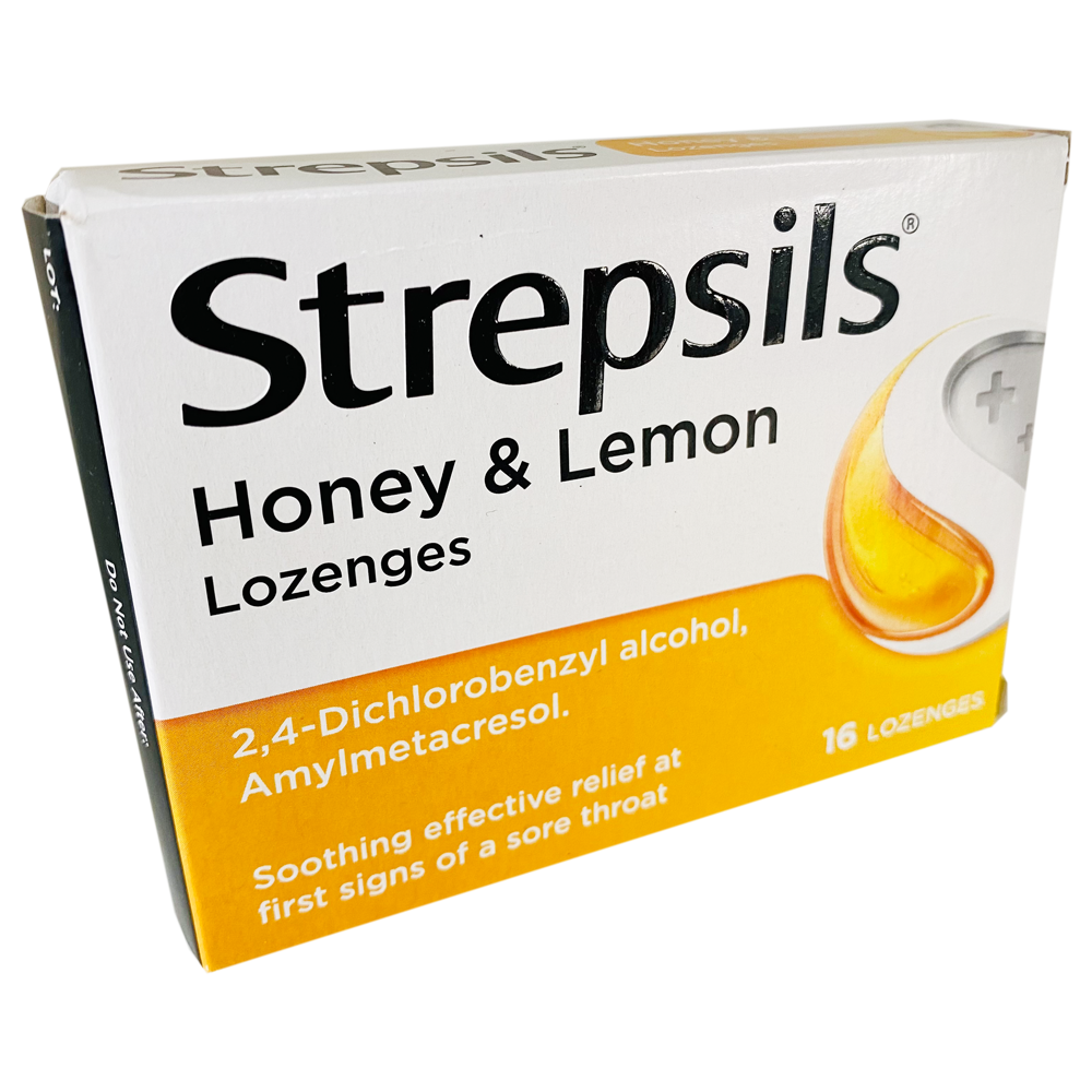 Strepsils Honey and Lemon Lozenges 16 Lozenges - Cold and Flu