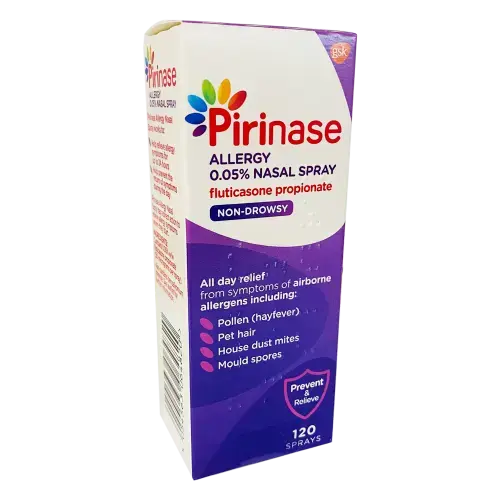 Pirinase Allergy Nasal Spray 120 Sprays (Fluticasone Propionate 0.05%)