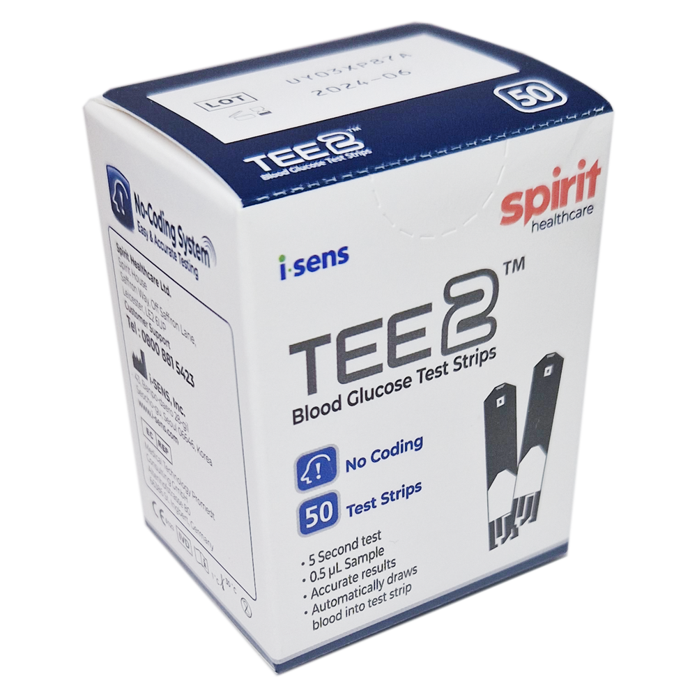 TEE2 Blood Glucose 50 Test Strips - Electrical Health and Diagnostic