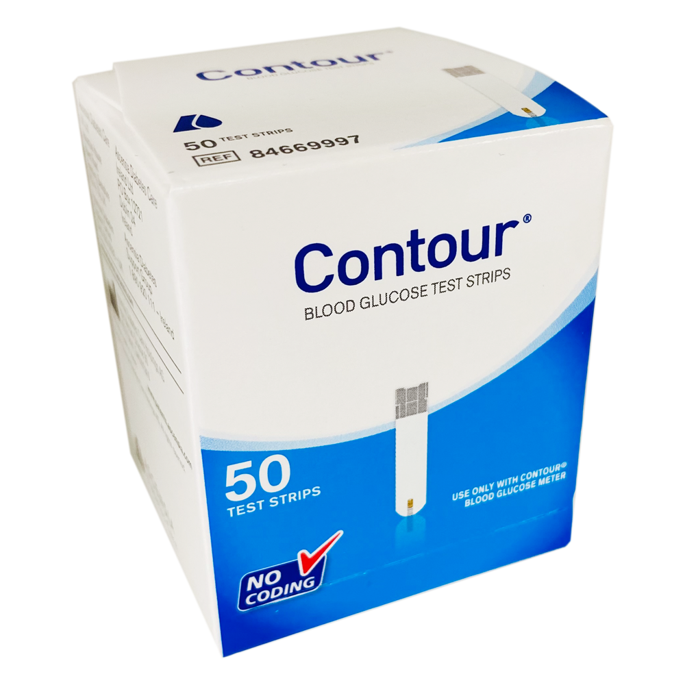 Contour Blood Glucose Test Strips 50 - Electrical Health and Diagnostic