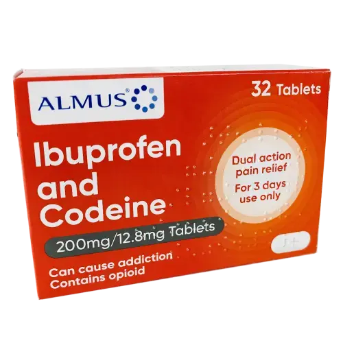 Almus Ibuprofen and Codeine 32 Tablets - Pain Relief