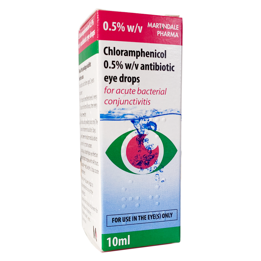 Chloramphenicol 0.5% w/v Infected Eye Drops, Solution - Eye Care