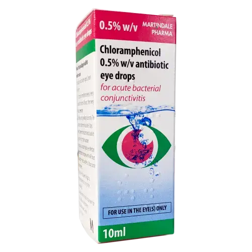 Chloramphenicol 0.5% w/v Infected Eye Drops, Solution - Eye Care
