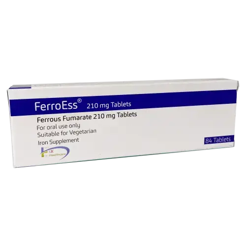 Ferrous Fumarate 84 Tablets 210mg - Vitamins and Supplements