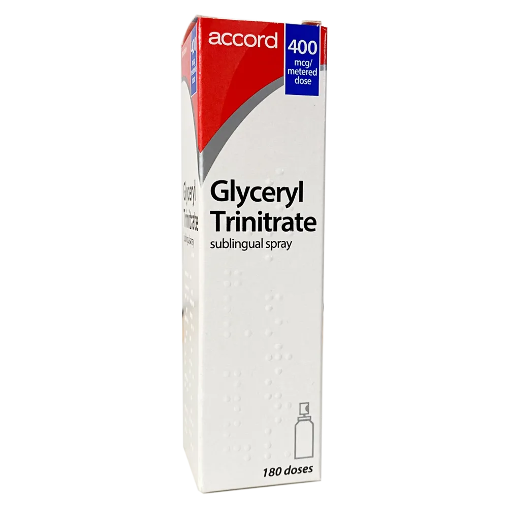 Glyceryl Trinitrate Sublingual Spray (Gtn) 180 Dose
